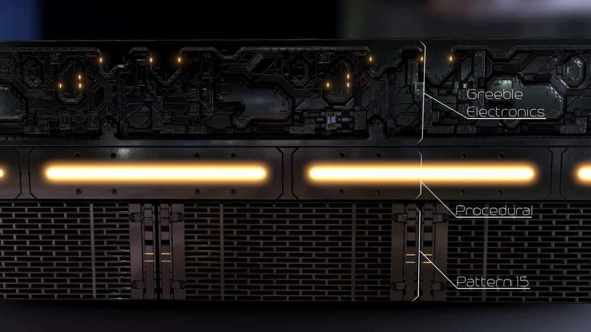 Procedural Sci-Fi PBR Materials Screenshot {loop_index}