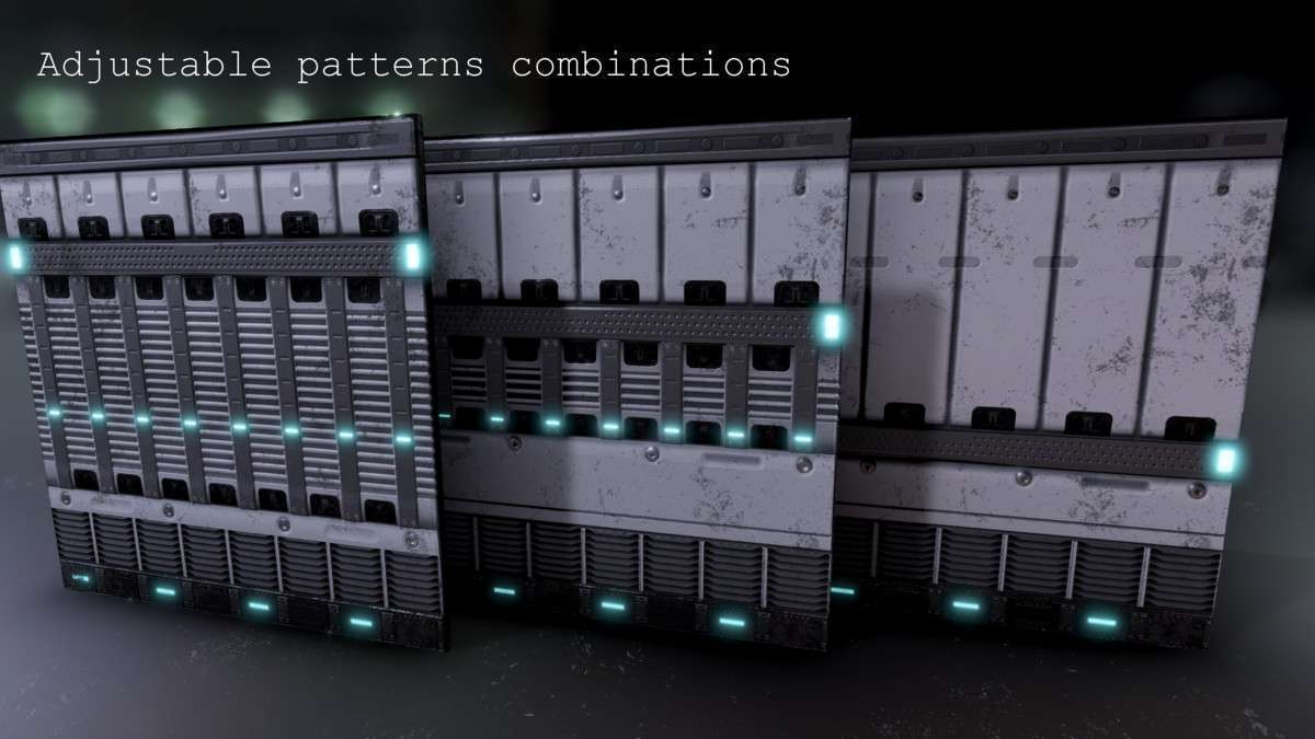 Procedural Sci-Fi PBR Materials Screenshot {loop_index}