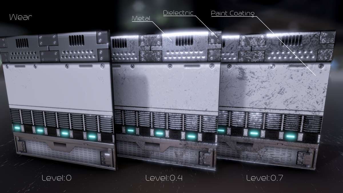 Procedural Sci-Fi PBR Materials Screenshot {loop_index}