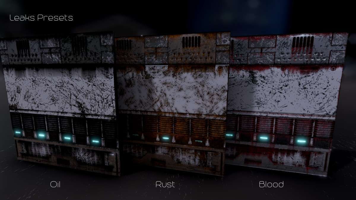 Procedural Sci-Fi PBR Materials Screenshot {loop_index}