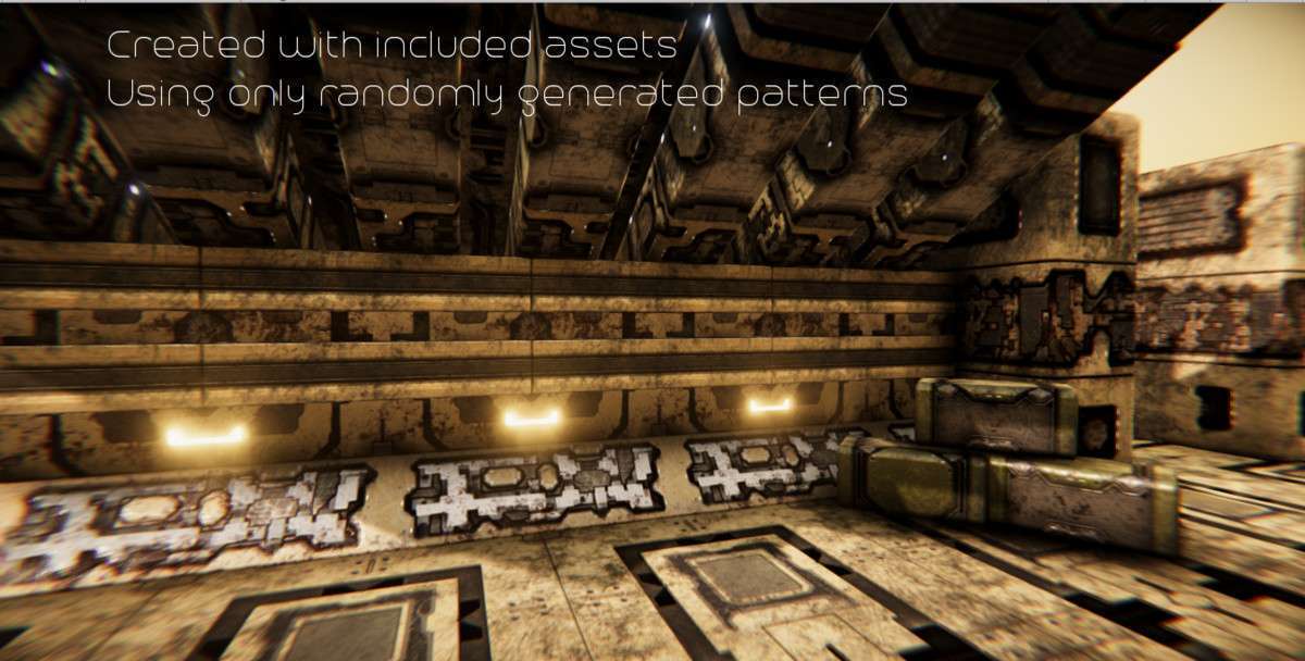 Procedural Sci-Fi PBR Materials Screenshot {loop_index}