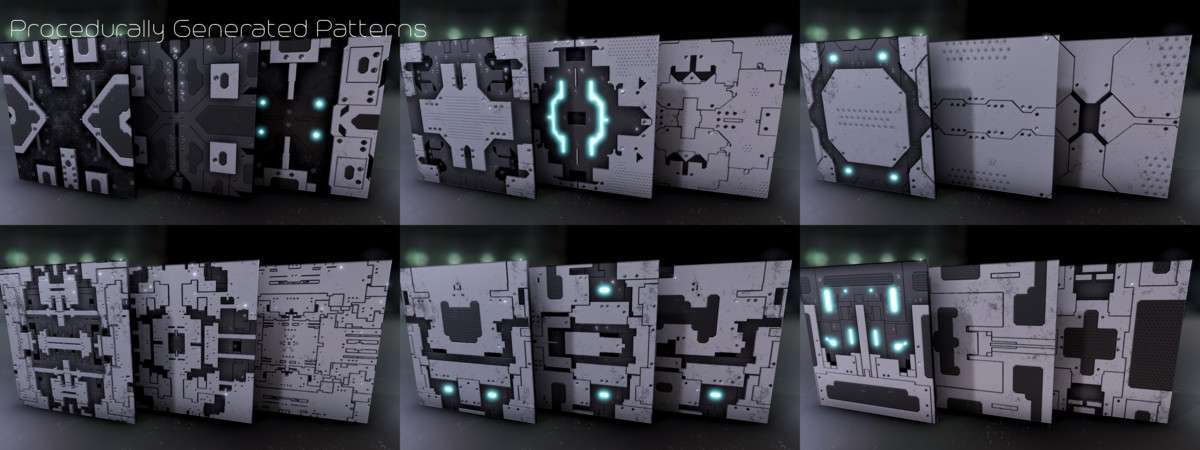 Procedural Sci-Fi PBR Materials Screenshot {loop_index}