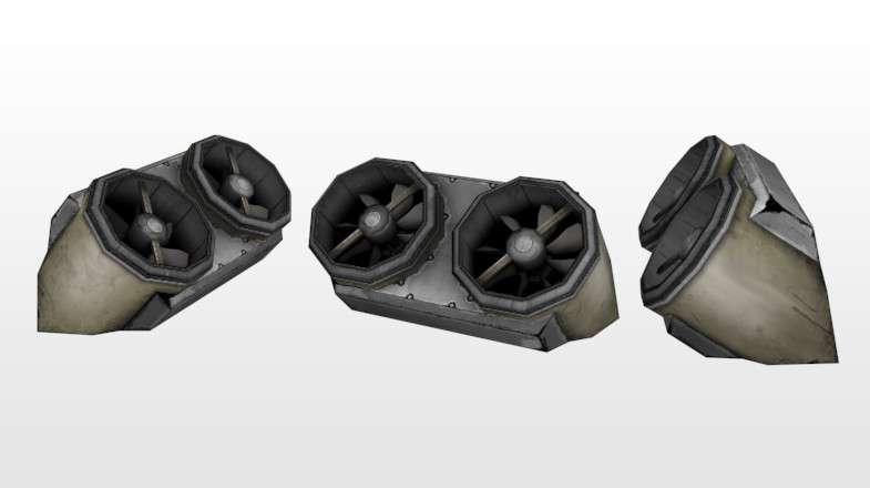 Sci-fi Ventilators / Animated / Low Poly Screenshot {loop_index}