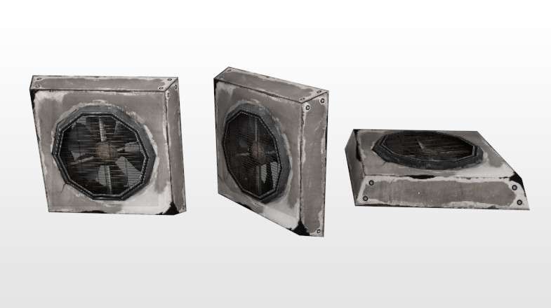 Sci-fi Ventilators / Animated / Low Poly Screenshot {loop_index}