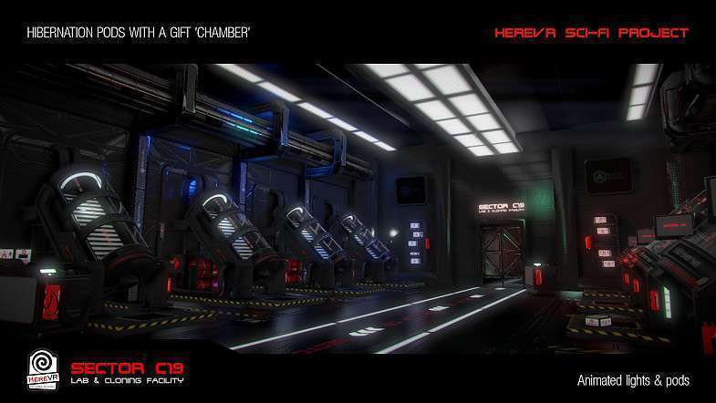 Hibernation Pods  – SC19  – HereVR Sci-Fi Project Screenshot {loop_index}