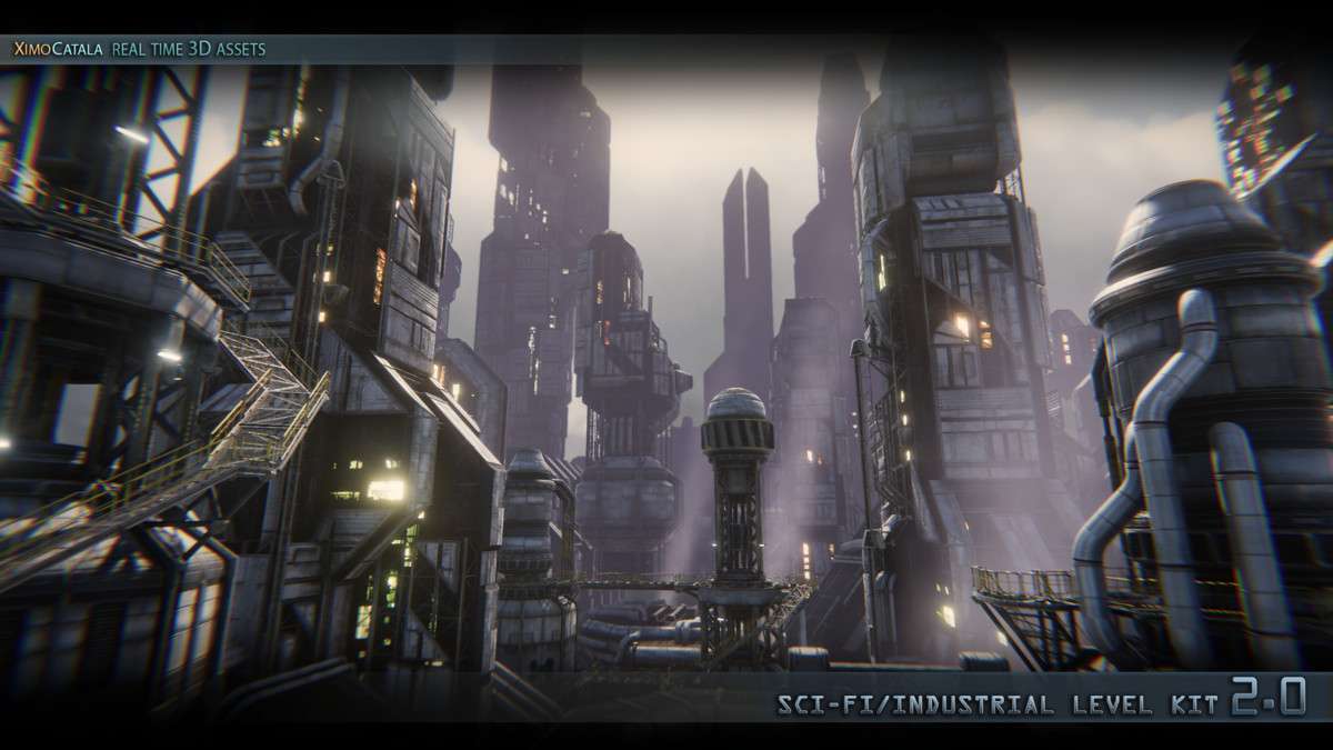 SciFi Industrial Level Kit 2.0. Screenshot {loop_index}