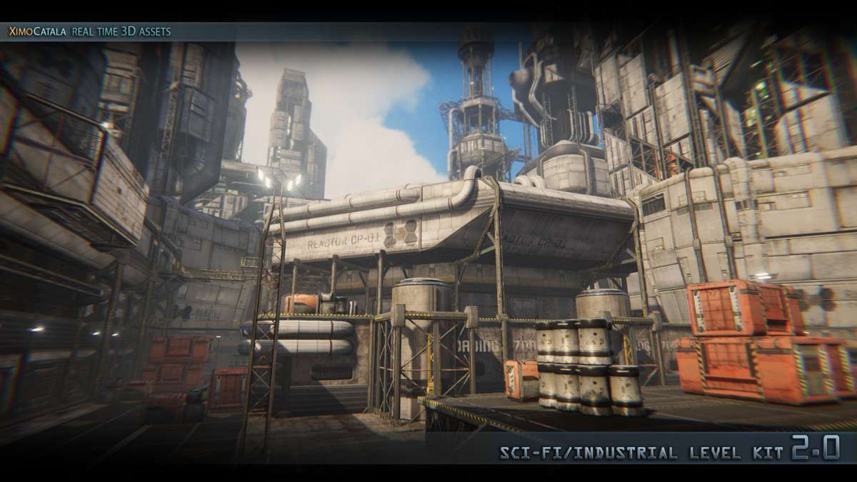 SciFi Industrial Level Kit 2.0. Screenshot {loop_index}
