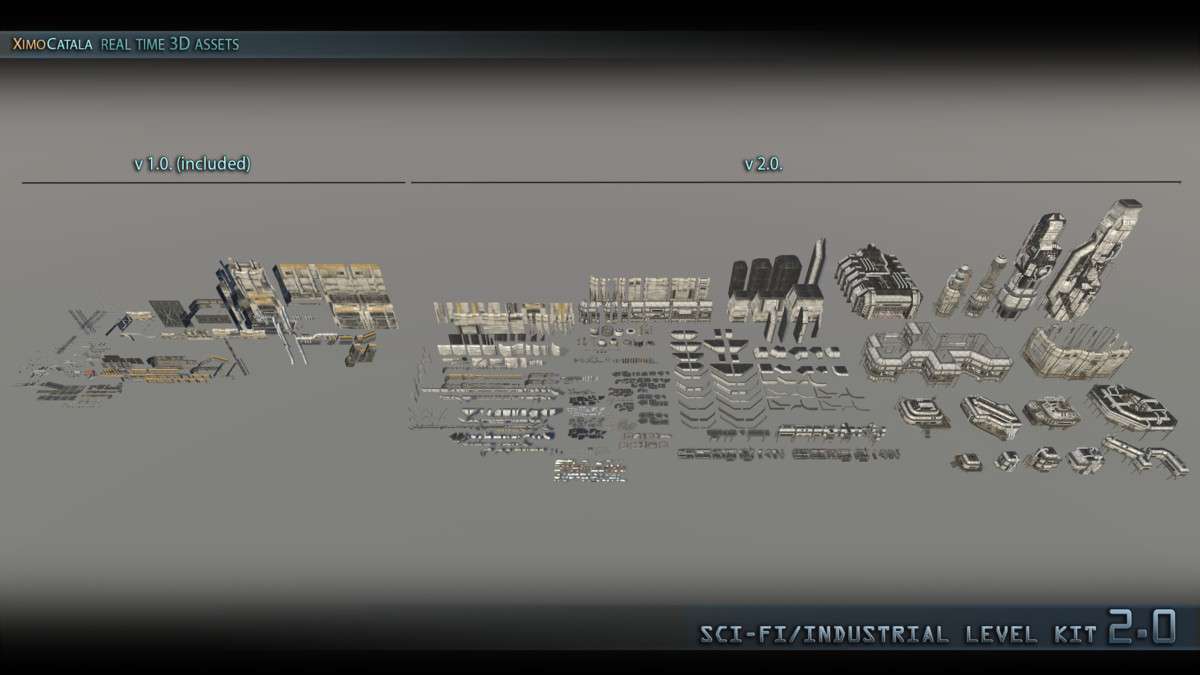 SciFi Industrial Level Kit 2.0. Screenshot {loop_index}