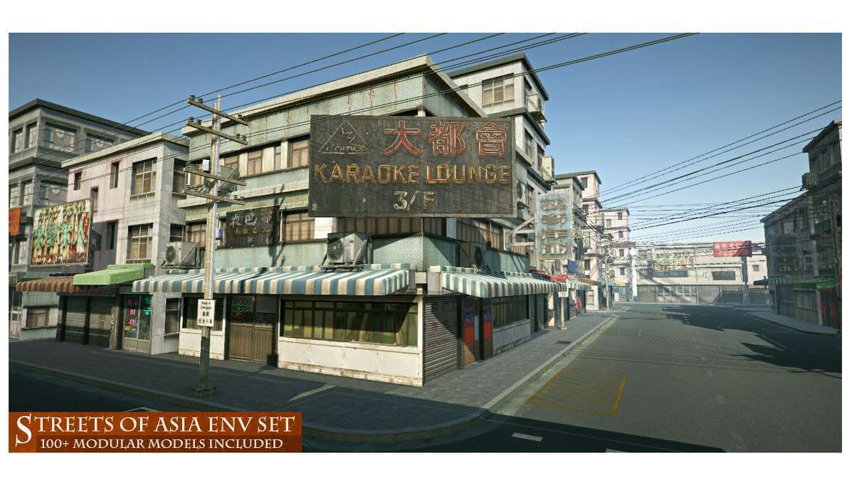 Streets of Asia – Modular Environment Screenshot {loop_index}