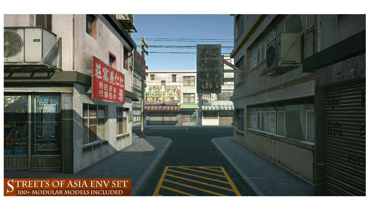 Streets of Asia – Modular Environment Screenshot {loop_index}