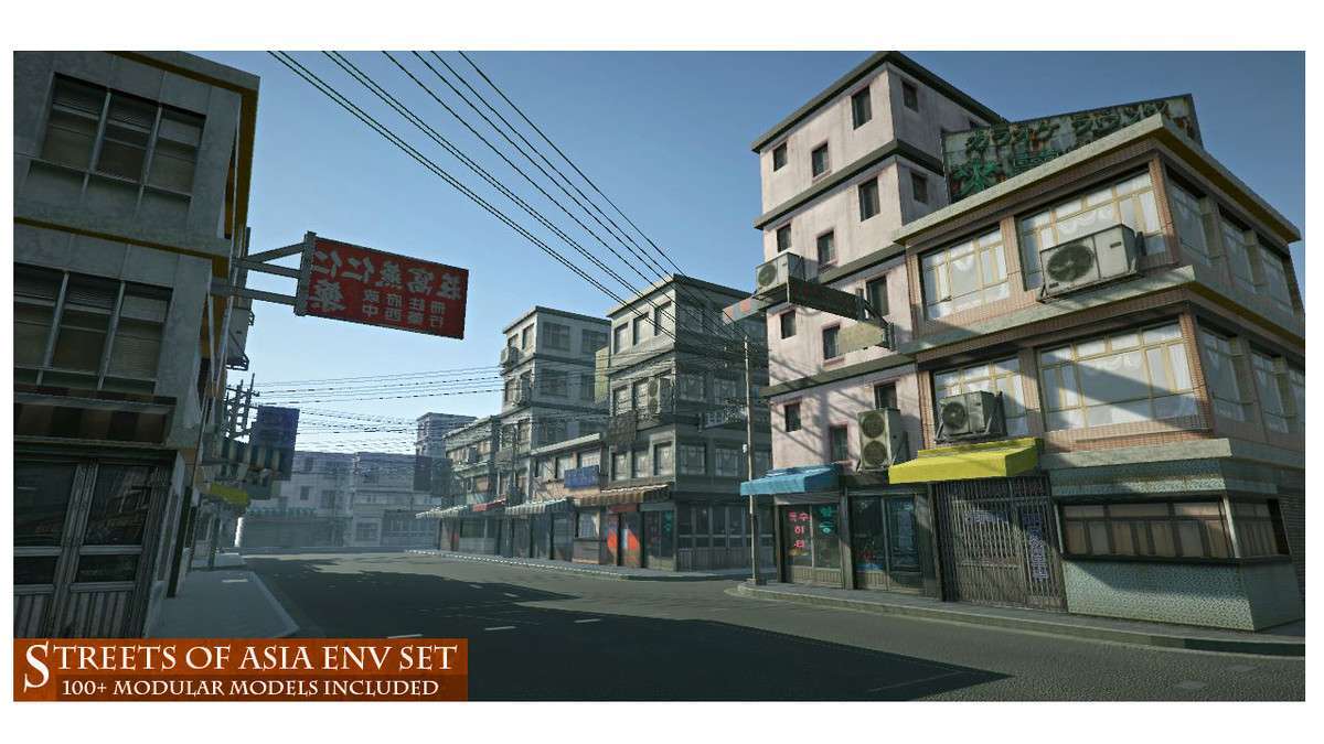 Streets of Asia – Modular Environment Screenshot {loop_index}