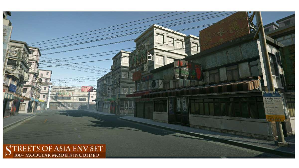 Streets of Asia – Modular Environment Screenshot {loop_index}