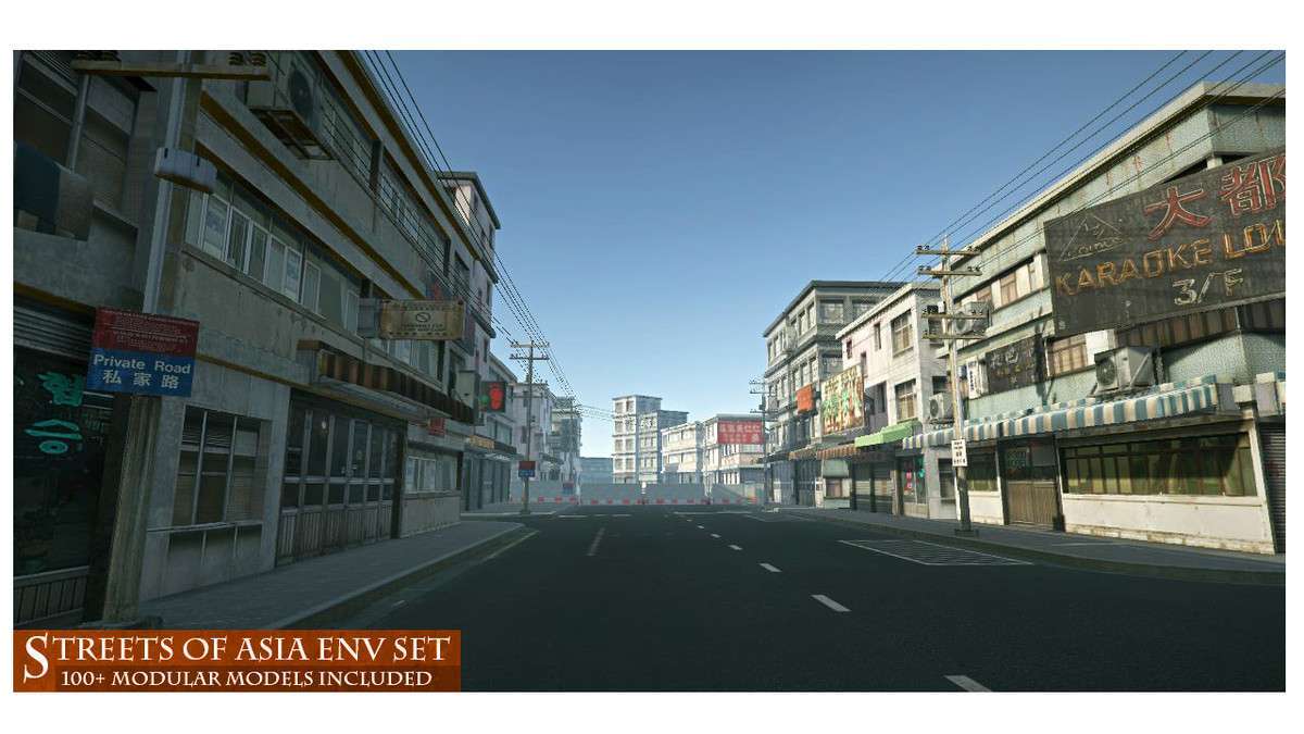 Streets of Asia – Modular Environment Screenshot {loop_index}