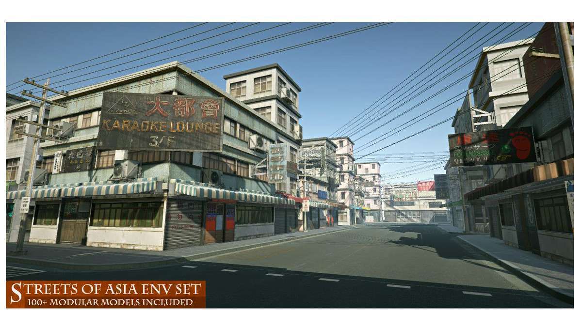 Streets of Asia – Modular Environment Screenshot {loop_index}