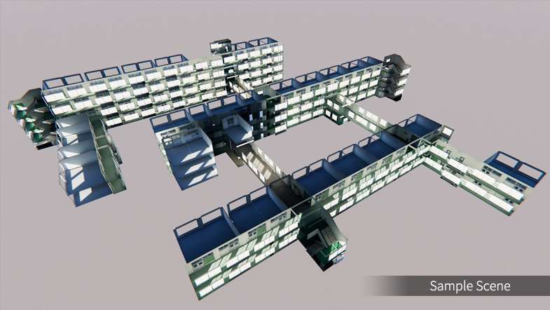 Japanese School Corridor Screenshot {loop_index}