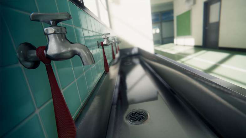 Japanese School Corridor Screenshot {loop_index}