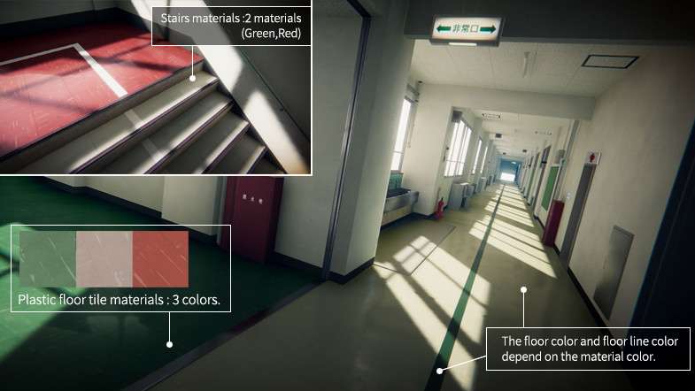 Japanese School Corridor Screenshot {loop_index}