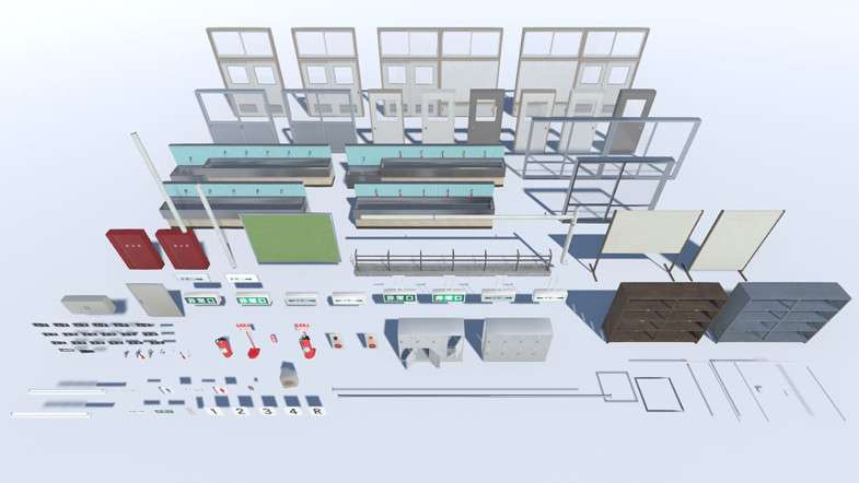 Japanese School Corridor Screenshot {loop_index}