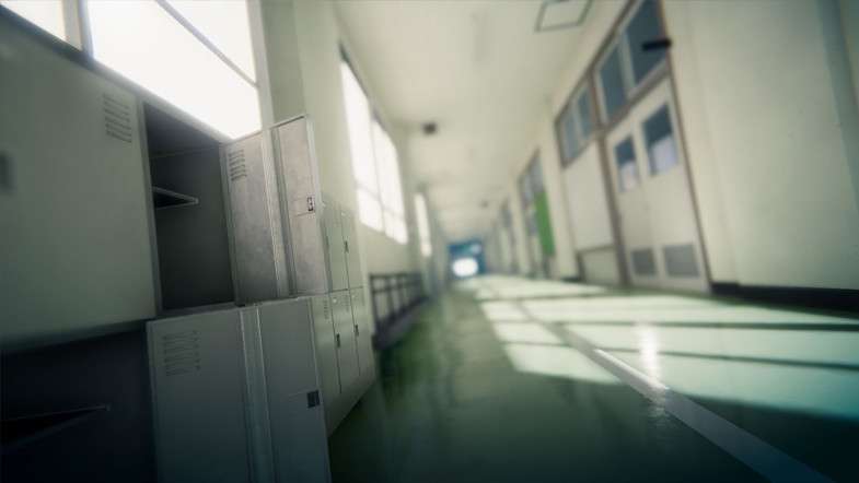 Japanese School Corridor Screenshot {loop_index}