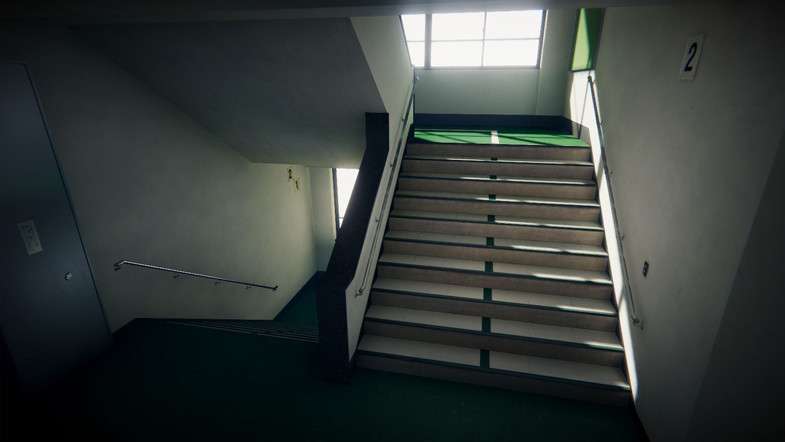 Japanese School Corridor Screenshot {loop_index}