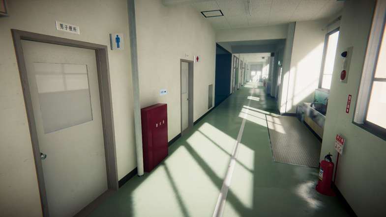 Japanese School Corridor Screenshot {loop_index}
