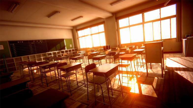 Japanese School Classroom Screenshot {loop_index}