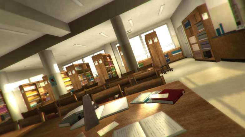 Japanese School Library Set Screenshot {loop_index}