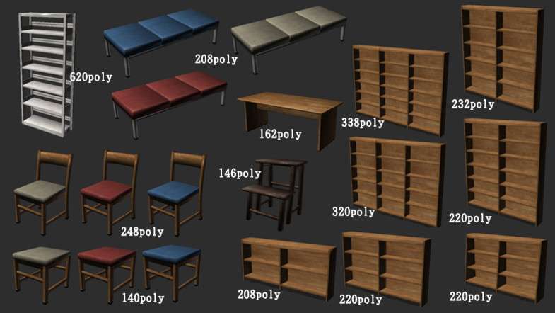 Japanese School Library Set Screenshot {loop_index}