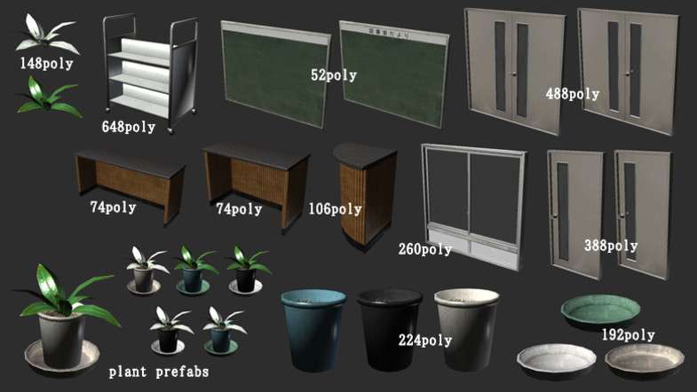 Japanese School Library Set Screenshot {loop_index}