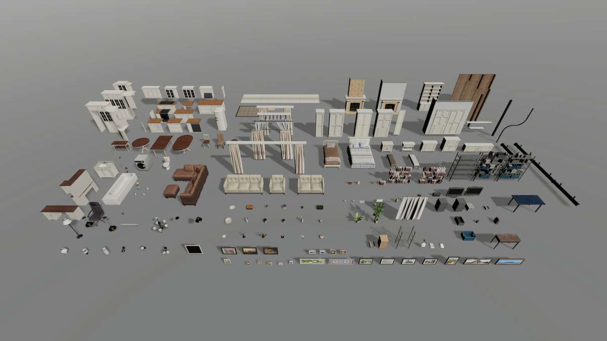 Suburb Neighborhood House Pack (Modular) Screenshot {loop_index}