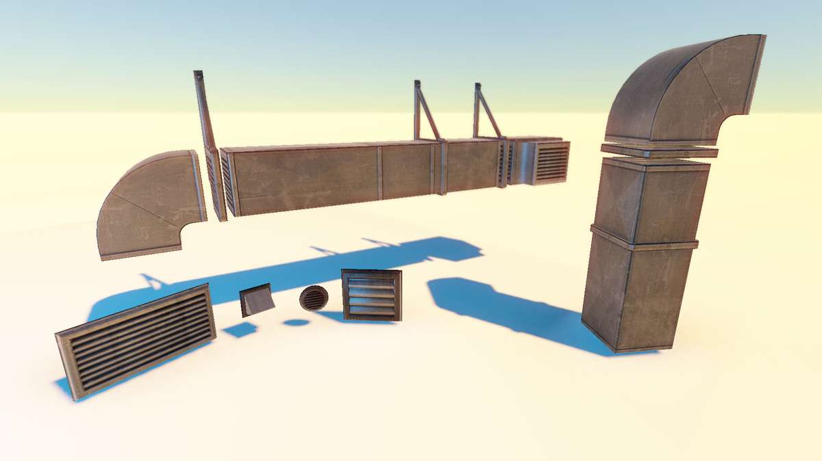URBAN CITY SERIES: ALLEYWAY PROPS and MODULAR ROADS Screenshot {loop_index}