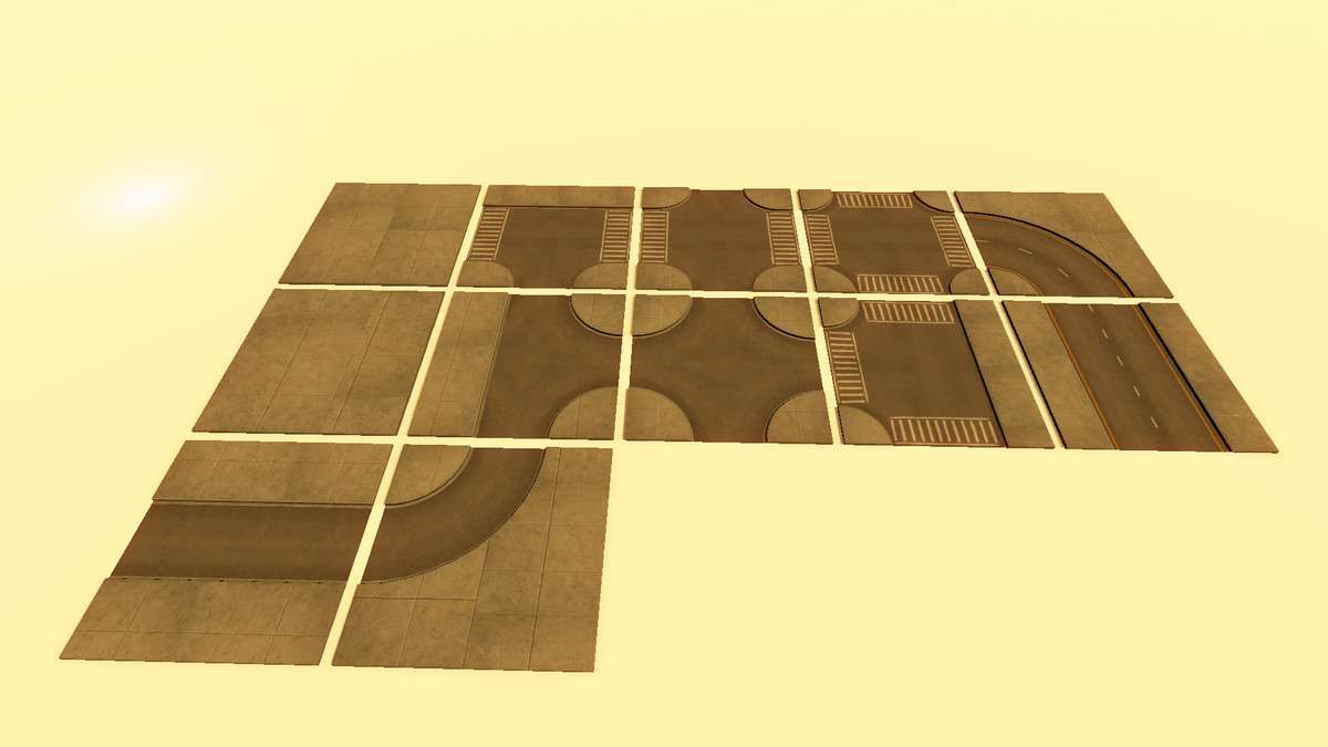 URBAN CITY SERIES: ALLEYWAY PROPS and MODULAR ROADS Screenshot {loop_index}