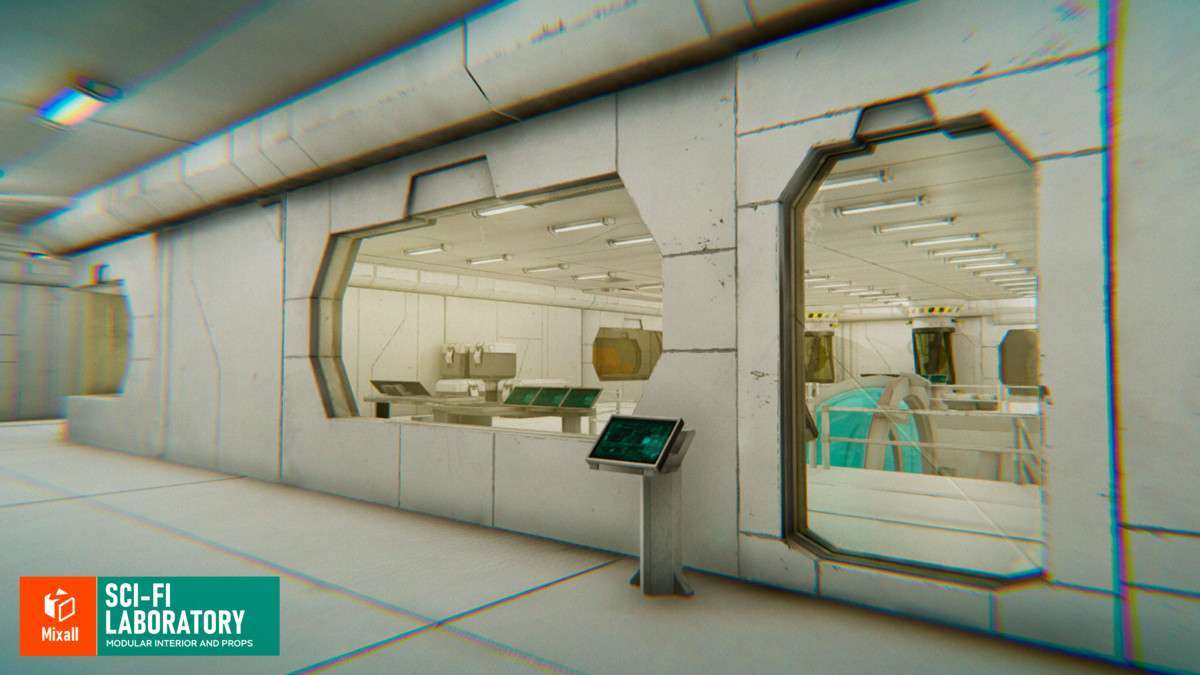 Sci-fi laboratory – modular interior and props Screenshot {loop_index}