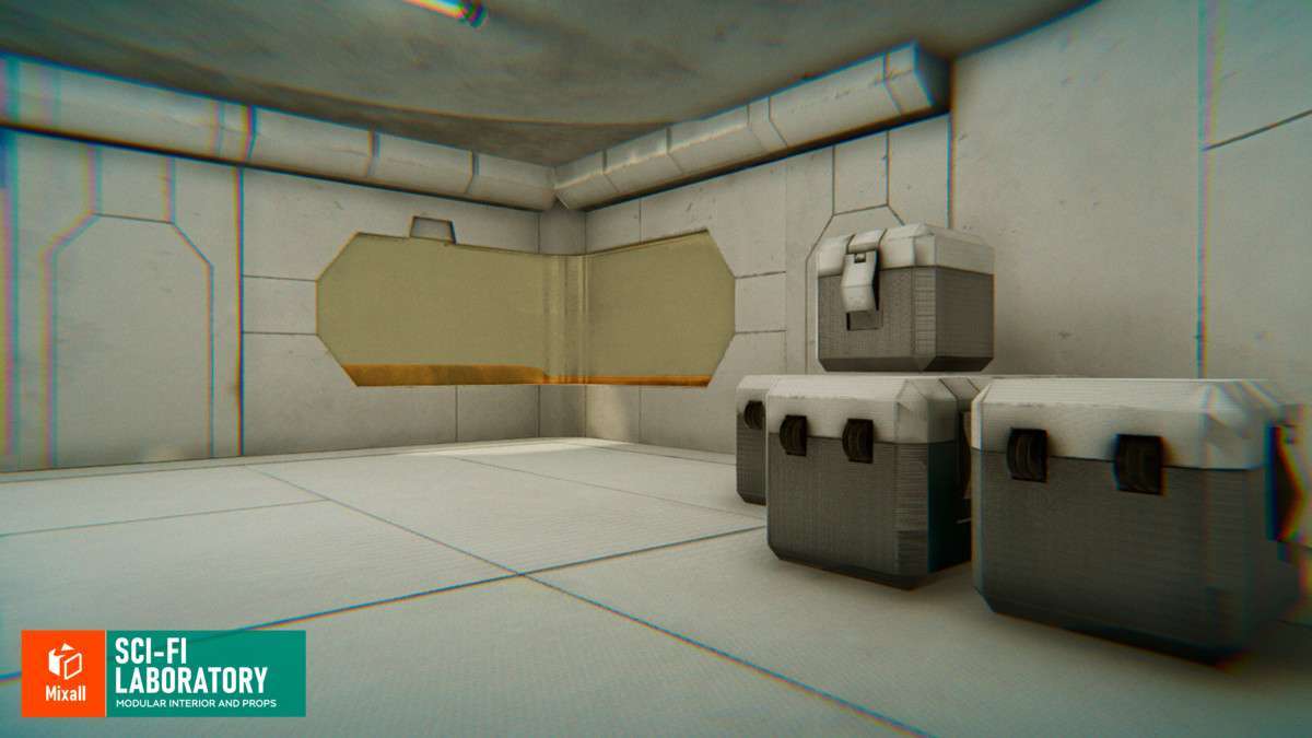 Sci-fi laboratory – modular interior and props Screenshot {loop_index}