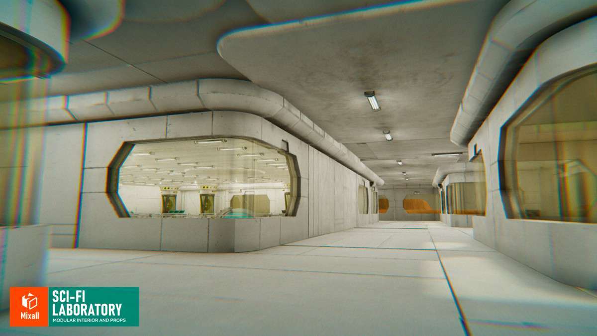 Sci-fi laboratory – modular interior and props Screenshot {loop_index}