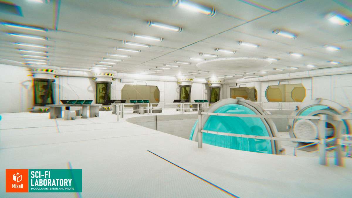 Sci-fi laboratory – modular interior and props Screenshot {loop_index}