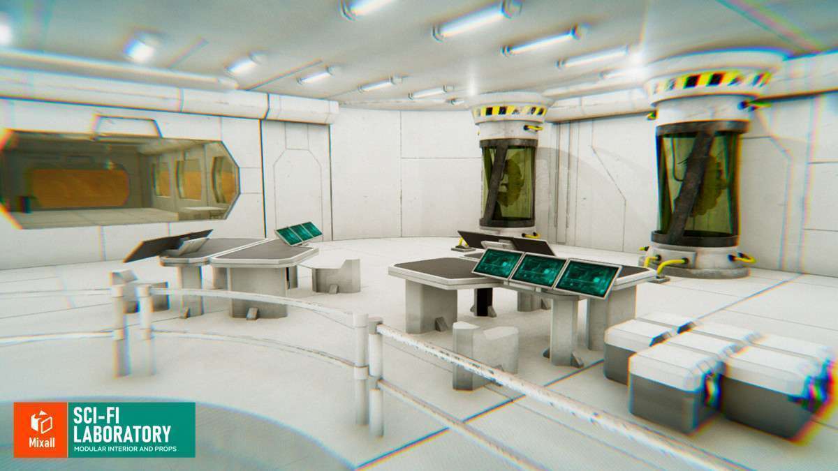Sci-fi laboratory – modular interior and props Screenshot {loop_index}