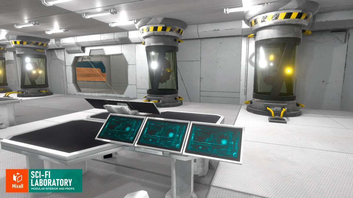 Sci-fi laboratory – modular interior and props Screenshot {loop_index}