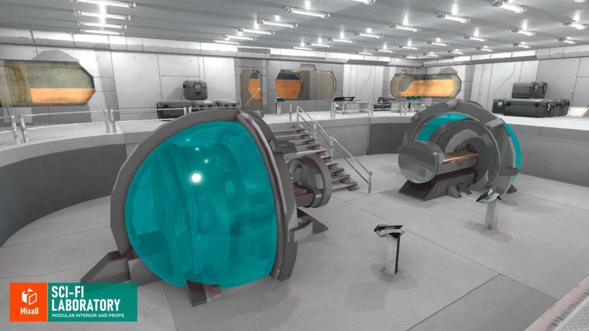 Sci-fi laboratory – modular interior and props Screenshot {loop_index}