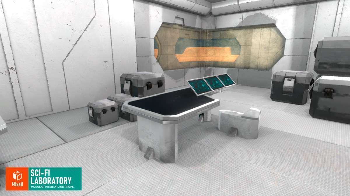 Sci-fi laboratory – modular interior and props Screenshot {loop_index}