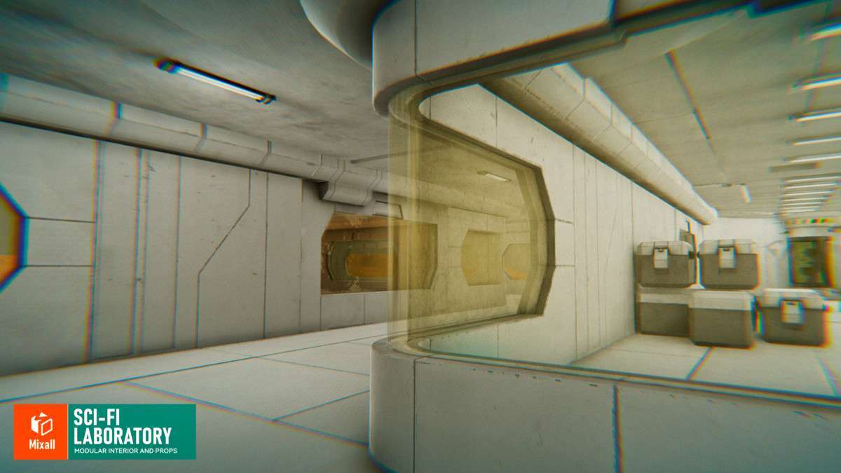 Sci-fi laboratory – modular interior and props Screenshot {loop_index}