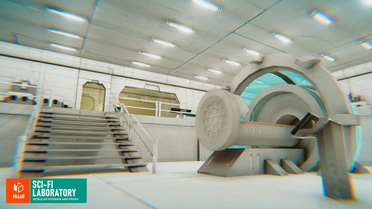 Sci-fi laboratory – modular interior and props Screenshot {loop_index}