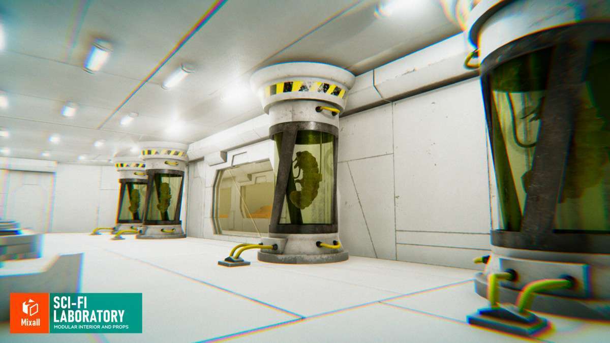 Sci-fi laboratory – modular interior and props Screenshot {loop_index}