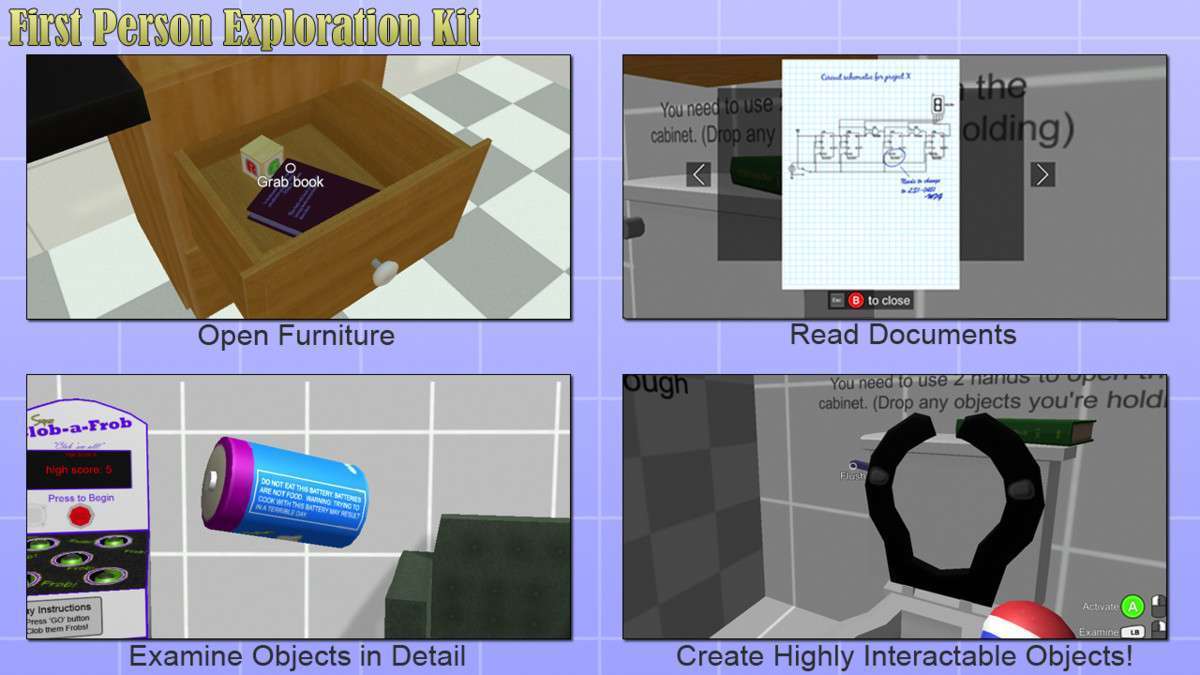 First Person Exploration Kit Screenshot {loop_index}