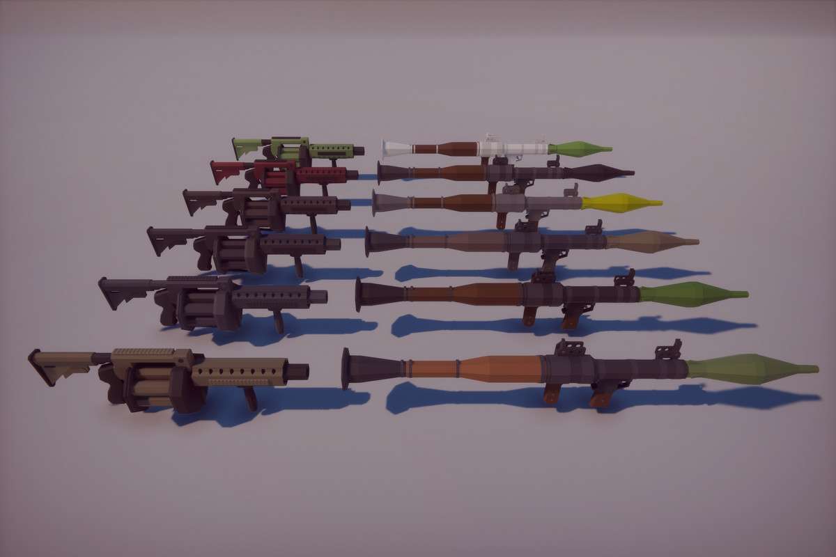 Low Poly FPS Weapons Pack Screenshot {loop_index}