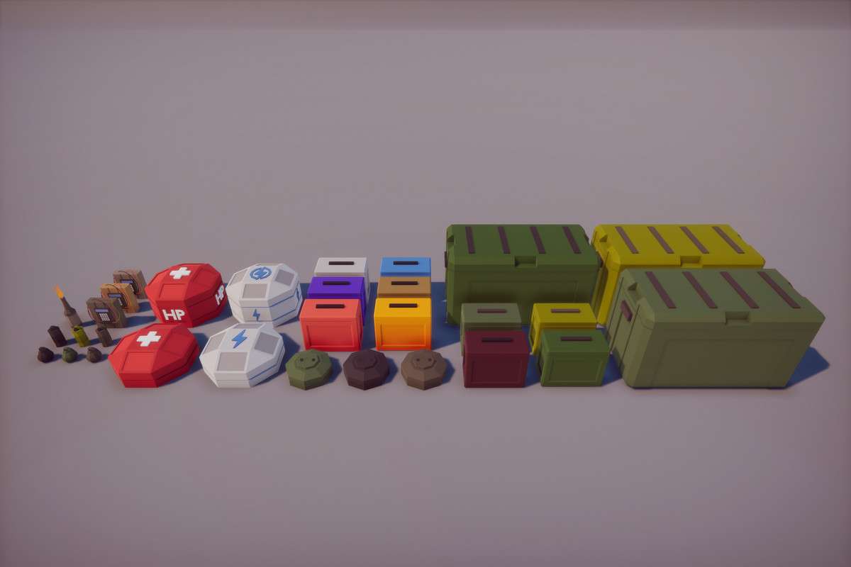 Low Poly FPS Weapons Pack Screenshot {loop_index}