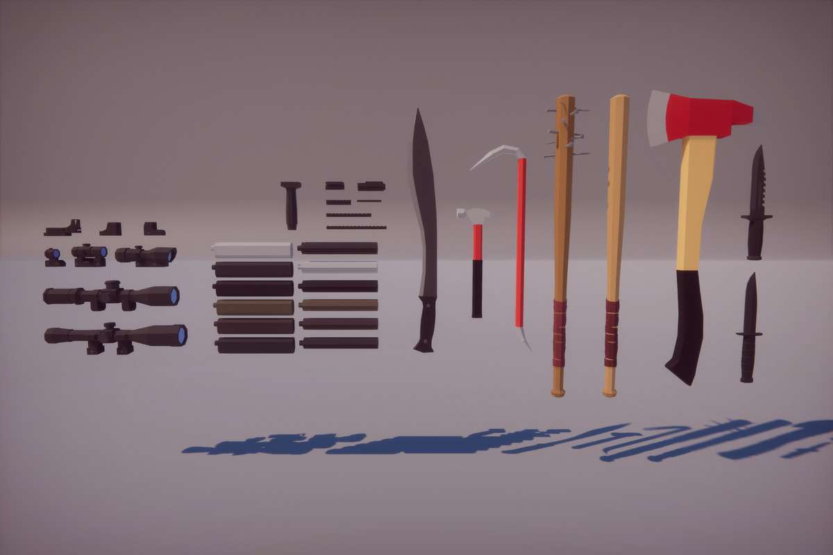 Low Poly FPS Weapons Pack Screenshot {loop_index}