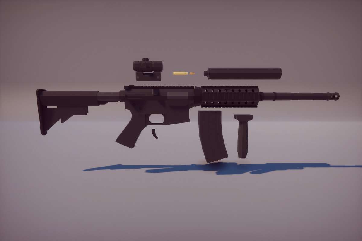 Low Poly FPS Weapons Pack Screenshot {loop_index}