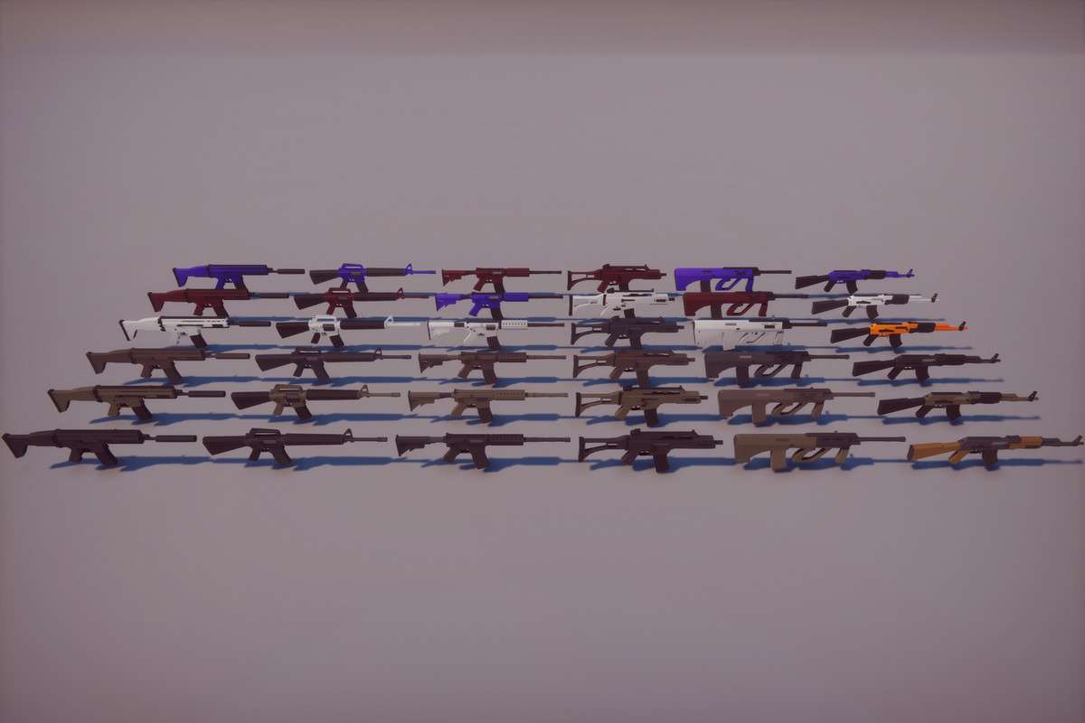 Low Poly FPS Weapons Pack Screenshot {loop_index}