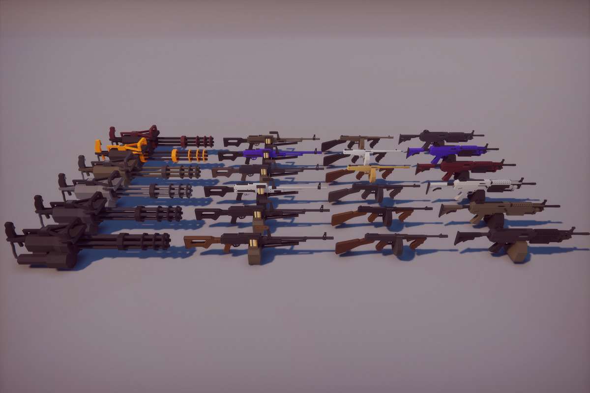 Low Poly FPS Weapons Pack Screenshot {loop_index}